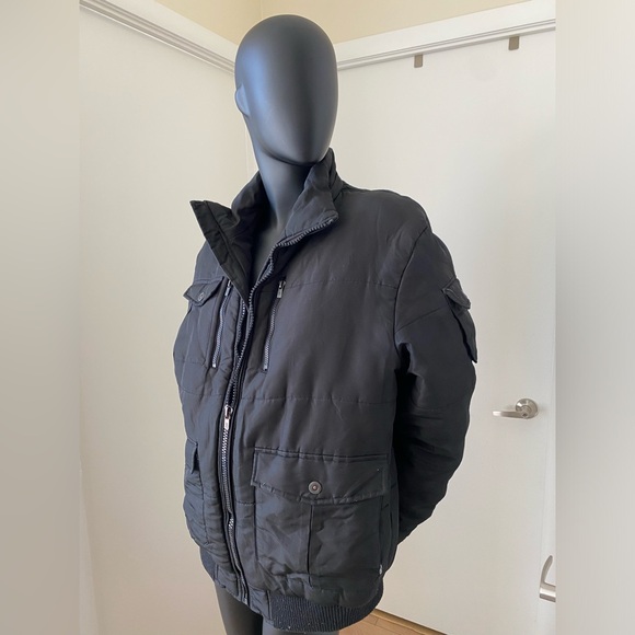 Black Bomber Winter Jacket - Picture 7 of 7